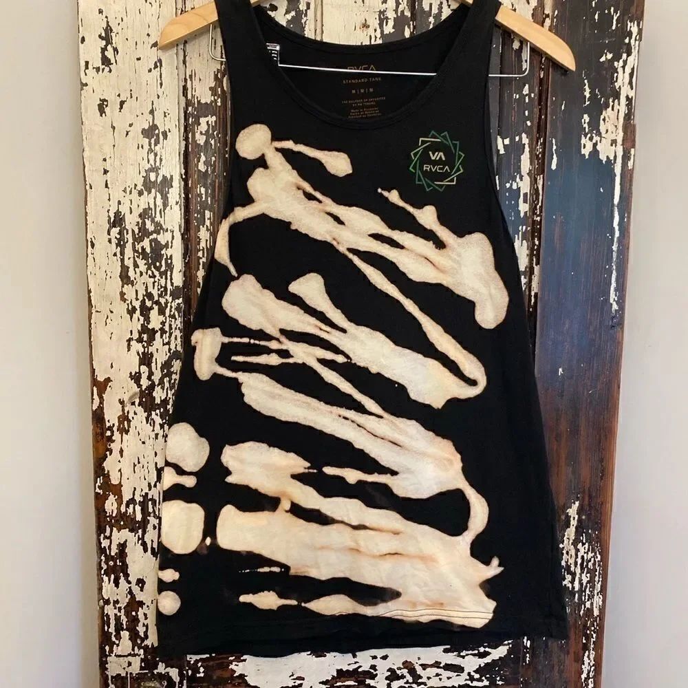 Customized RVCA one of a kind tank. Size M. Unisex